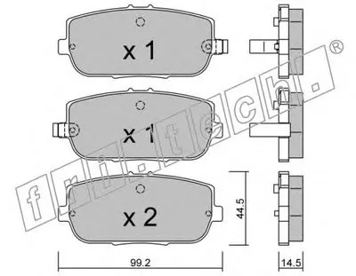 Комплект тормозных колодок, дисковый тормоз fri.tech. купить