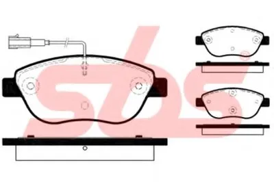 Комплект тормозных колодок, дисковый тормоз sbs купить