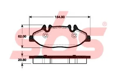 Комплект тормозных колодок, дисковый тормоз sbs купить
