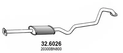 Средний глушитель выхлопных газов ASSO купить