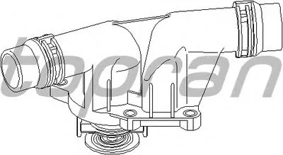 Термостат, охлаждающая жидкость TOPRAN купить