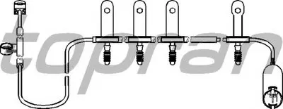 Датчик, износ тормозных колодок TOPRAN купить
