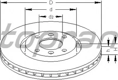 Тормозной диск TOPRAN купить