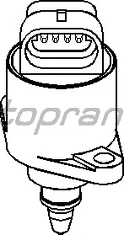 Поворотная заслонка, подвод воздуха TOPRAN купить