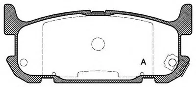 Комплект тормозных колодок, дисковый тормоз ADVANCE OPEN PARTS купить