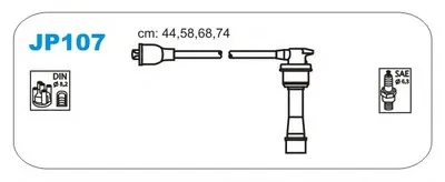 Комплект проводов зажигания JANMOR купить