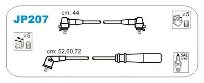 Комплект проводов зажигания JANMOR купить