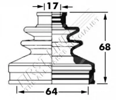 Пыльник, приводной вал FIRST LINE купить