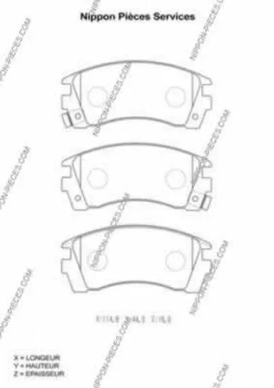 Комплект тормозных колодок, дисковый тормоз NPS купить