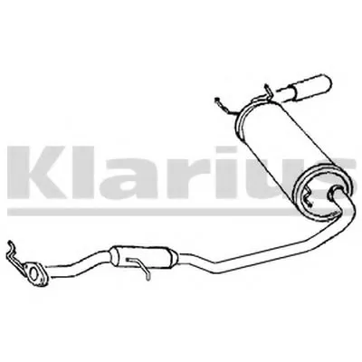 Глушитель выхлопных газов конечный KLARIUS купить