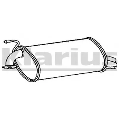 Глушитель выхлопных газов конечный KLARIUS купить