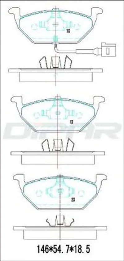 Комплект тормозных колодок, дисковый тормоз DITAS купить