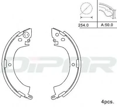 Комплект тормозных колодок DITAS купить
