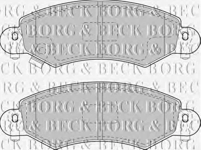 Комплект тормозных колодок, дисковый тормоз BORG & BECK купить