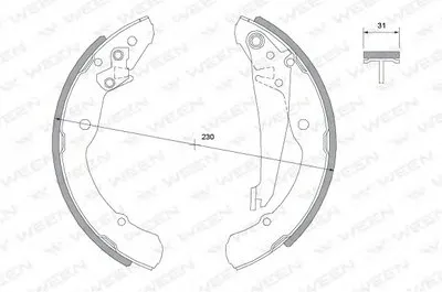 Комплект тормозных колодок WEEN купить