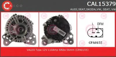 Генератор GENUINE SERIES CASCO купить