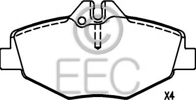 Комплект тормозных колодок, дисковый тормоз EEC купить