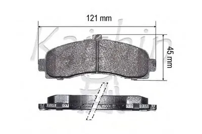 Комплект тормозных колодок, дисковый тормоз KAISHIN купить