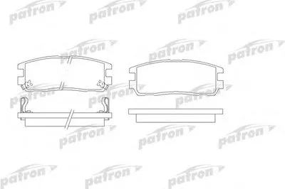 Комплект тормозных колодок, дисковый тормоз PATRON купить