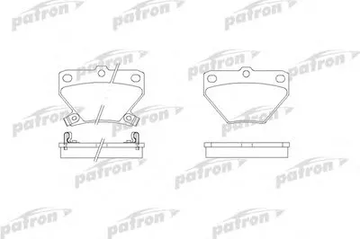 Комплект тормозных колодок, дисковый тормоз PATRON купить