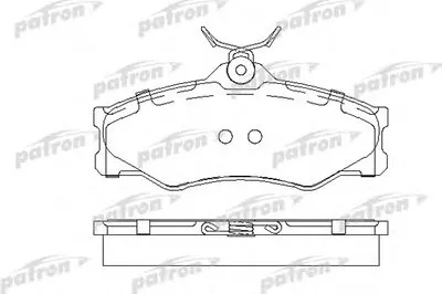 Комплект тормозных колодок, дисковый тормоз PATRON купить