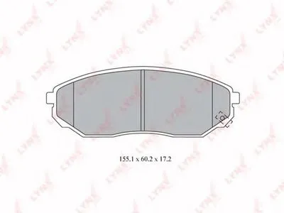 Комплект тормозных колодок, дисковый тормоз LYNXauto купить