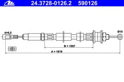 Тросик сцепления ATE купить