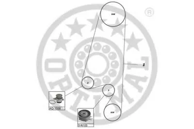 Водяной насос + комплект зубчатого ремня OPTIMAL купить