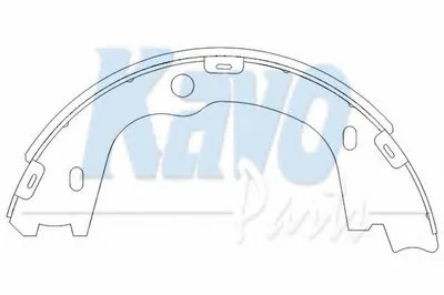 Комплект тормозных колодок KAVO PARTS купить