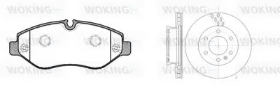 Комплект тормозов, дисковый тормозной механизм WOKING купить