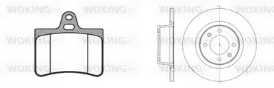 Комплект тормозов, дисковый тормозной механизм WOKING купить
