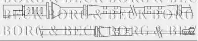 Сигнализатор, износ тормозных колодок BORG & BECK купить