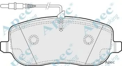 Комплект тормозных колодок, дисковый тормоз APEC braking купить