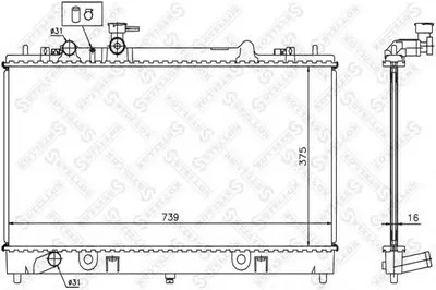 Радиатор, охлаждение двигателя STELLOX купить