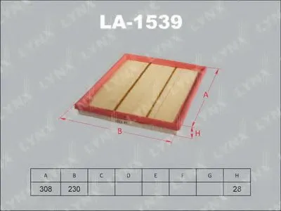 Воздушный фильтр LYNXauto купить