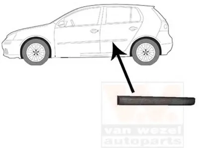 Облицовка / защитная накладка, дверь VAN WEZEL купить