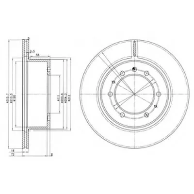 Тормозной диск DELPHI купить