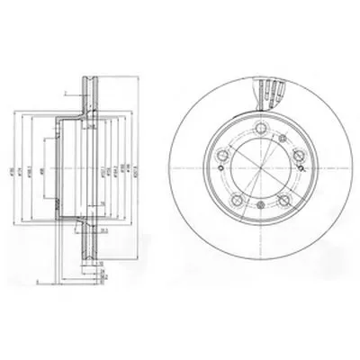 Тормозной диск DELPHI купить