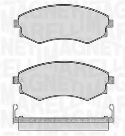 Комплект тормозных колодок, дисковый тормоз MAGNETI MARELLI купить