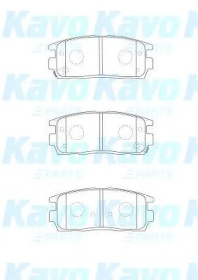 Комплект тормозных колодок, дисковый тормоз MK KASHIYAMA KAVO PARTS купить