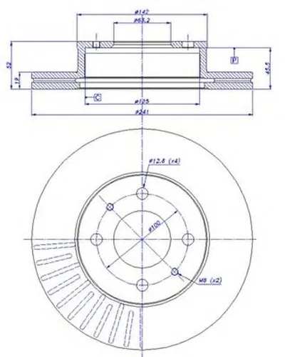 Тормозной диск CAR купить