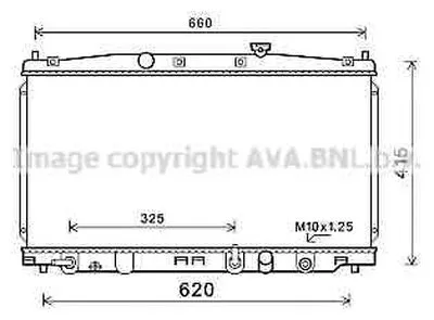 Радиатор, охлаждение двигателя AVA QUALITY COOLING купить