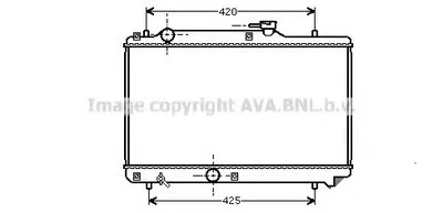 Радиатор, охлаждение двигателя AVA QUALITY COOLING купить