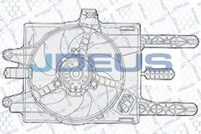 Вентилятор, охлаждение двигателя JDEUS купить