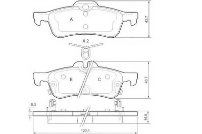 Комплект тормозных колодок, дисковый тормоз E.T.F. купить