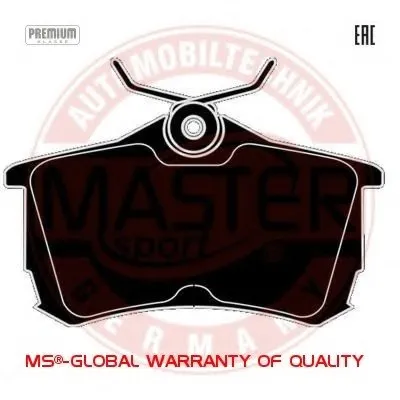 Комплект тормозных колодок, дисковый тормоз Anti-Noise MASTER-SPORT купить