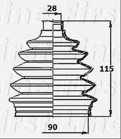 Пыльник, приводной вал FIRST LINE купить