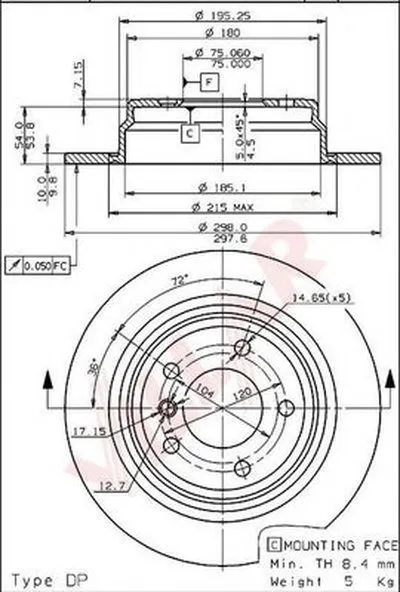 Тормозной диск COATED DISC LINE VILLAR купить