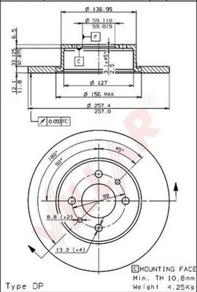 Тормозной диск VILLAR купить
