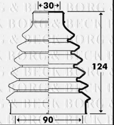 Пыльник, приводной вал BORG & BECK купить